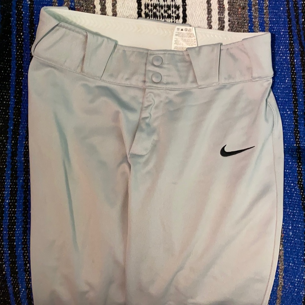 Gray Nike softball pants